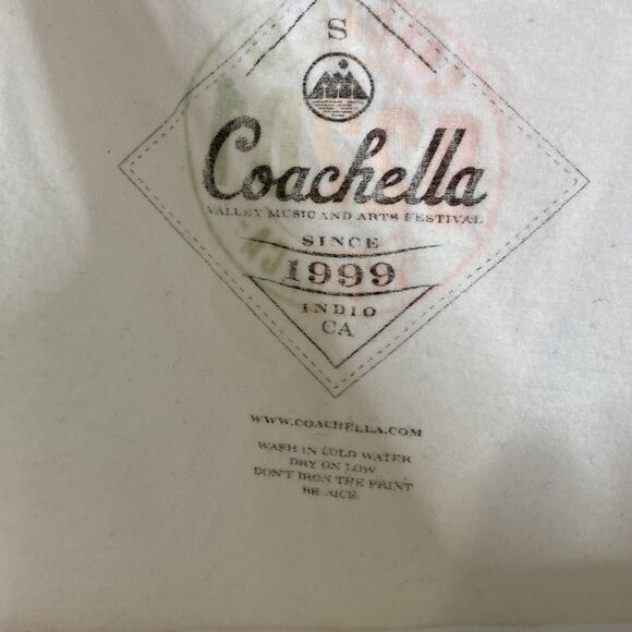 Coachella 92201 Indio CA Womens white tank- Size Small - Picture 3 of 5